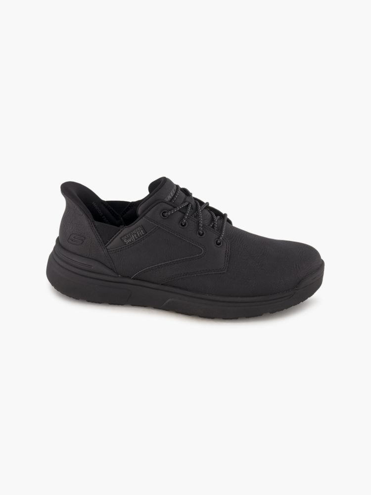 Skechers TOMAH SWIFT FIT Slip-Ons – Schwarz