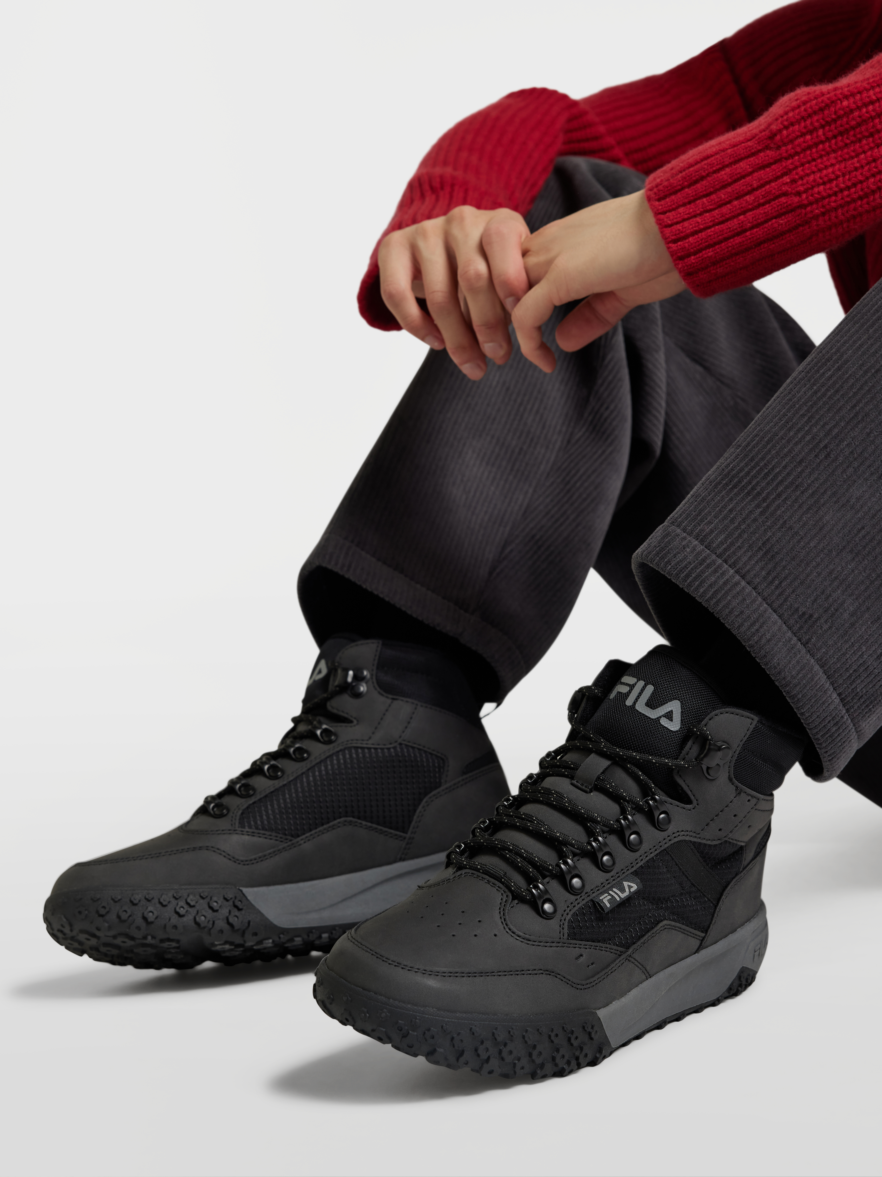 FILA Schnürboots – Schwarz