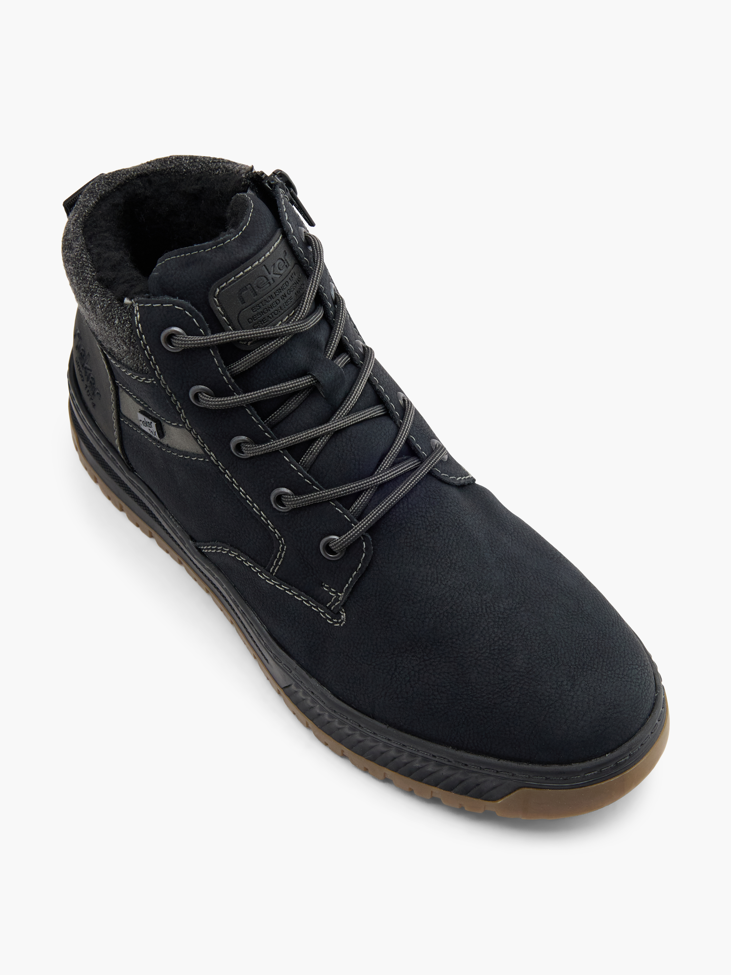 Rieker Schnürboots – Schwarz