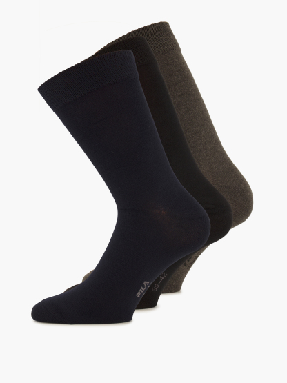 FILA 3x Socken – Schwarz