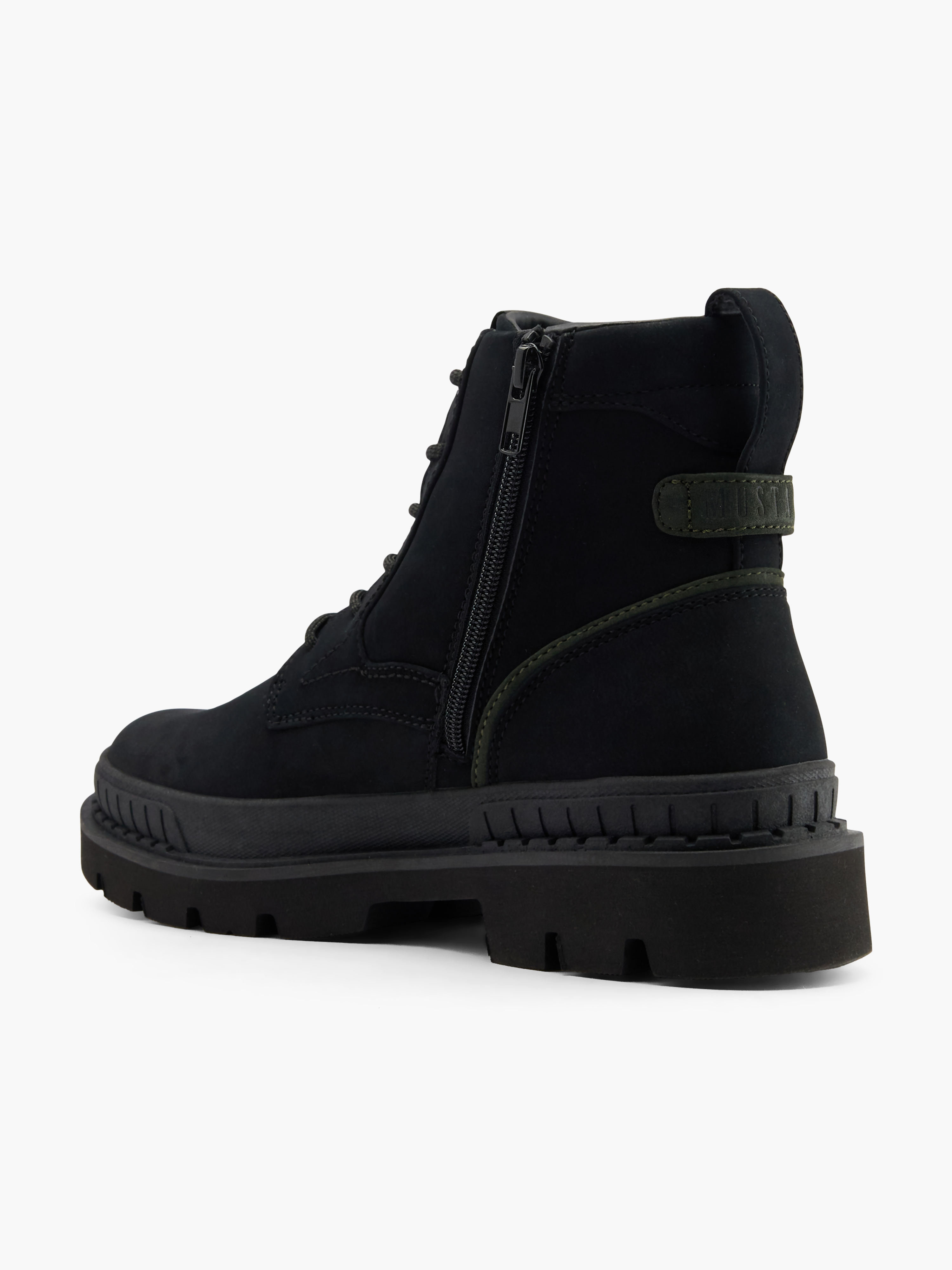 MUSTANG Schnürboots – Schwarz
