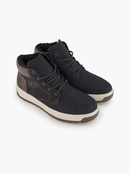 Rieker Schnürboots – Schwarz