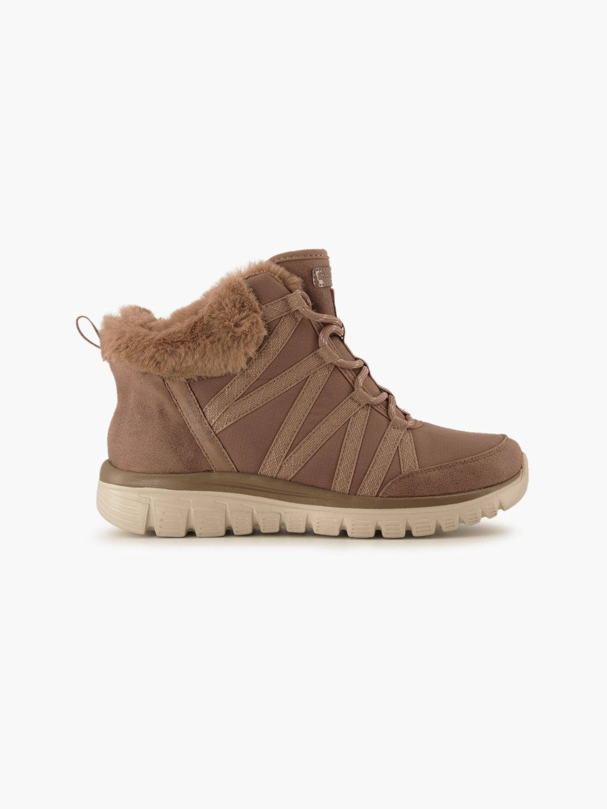 Skechers HANDS FREE SLIP-INS UNO RUGGED Schnürboots – Beige