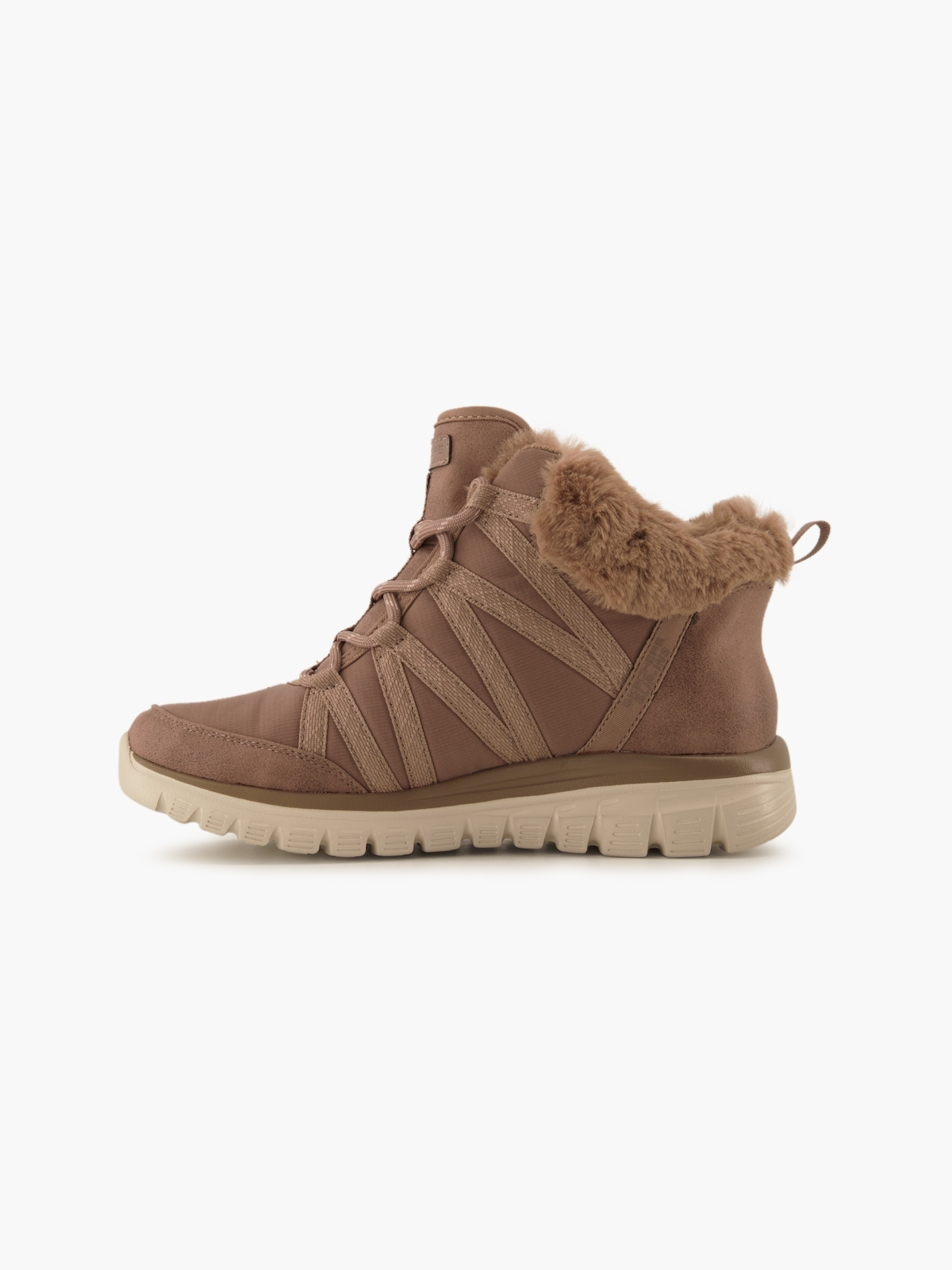 Skechers HANDS FREE SLIP-INS UNO RUGGED Schnürboots – Beige