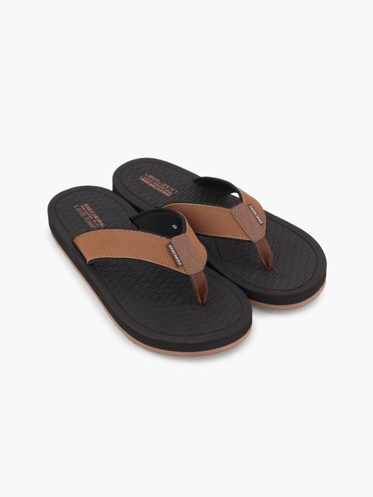 Skechers Pantoletten-Zehentrenner – Braun