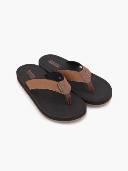 Skechers Pantoletten-Zehentrenner – Braun