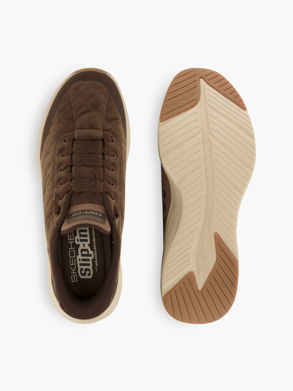Skechers HANDS FREE SLIP-INS COZY FIT Sneaker – Braun
