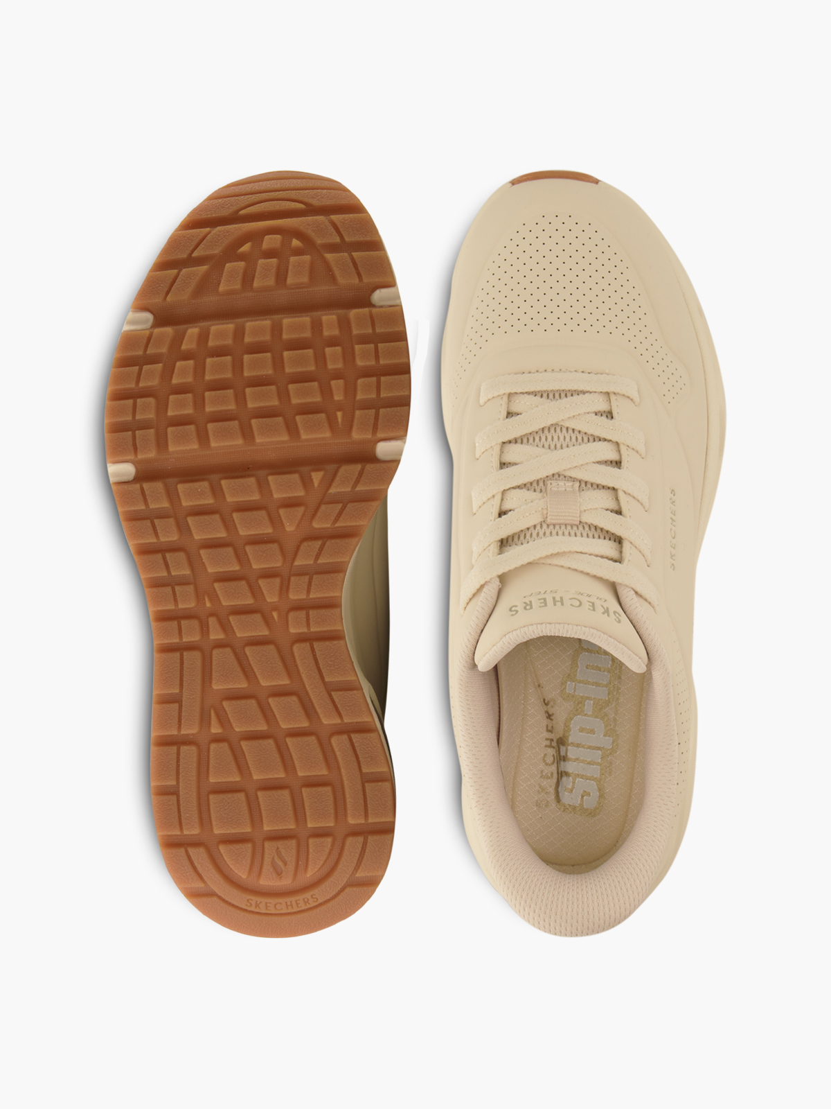 Skechers HANDS FREE SLIP-INS UNO GLIDE STEP Sneaker – Weiss