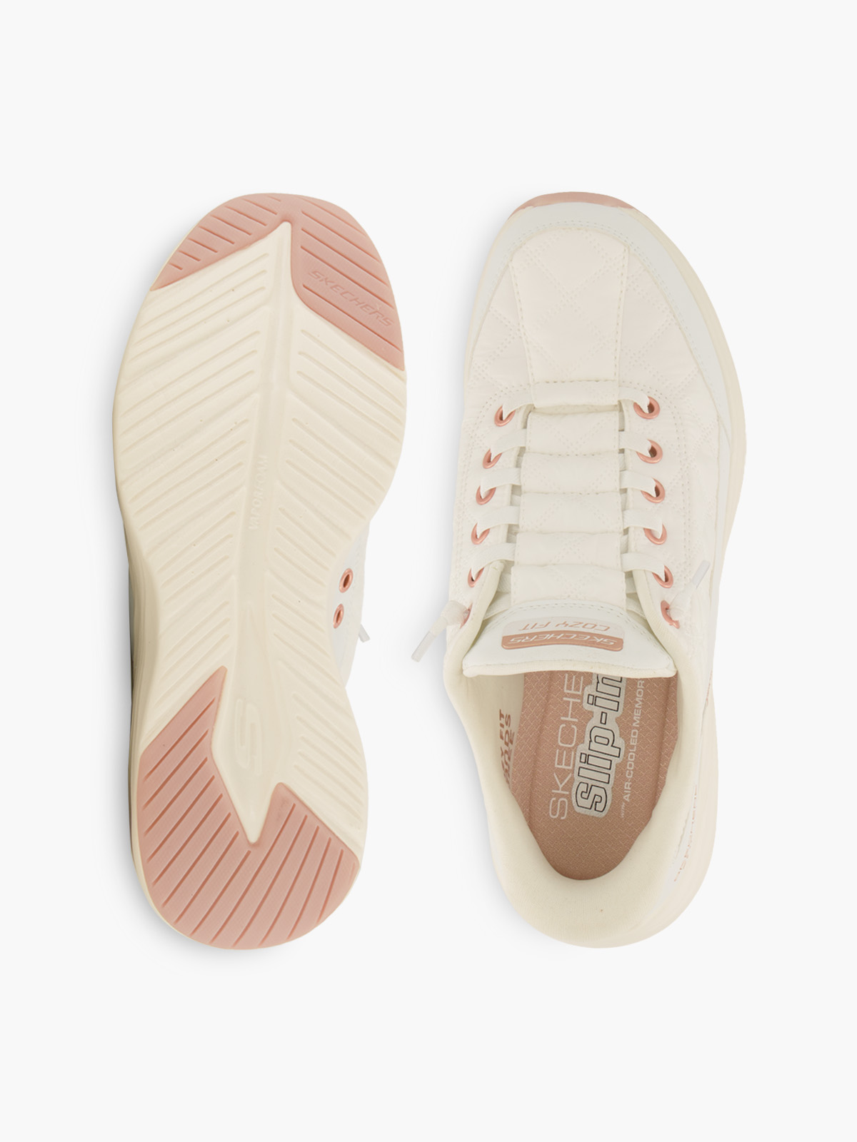 Skechers HANDS FREE SLIP-INS COZY FIT Slip-Ons – Weiss