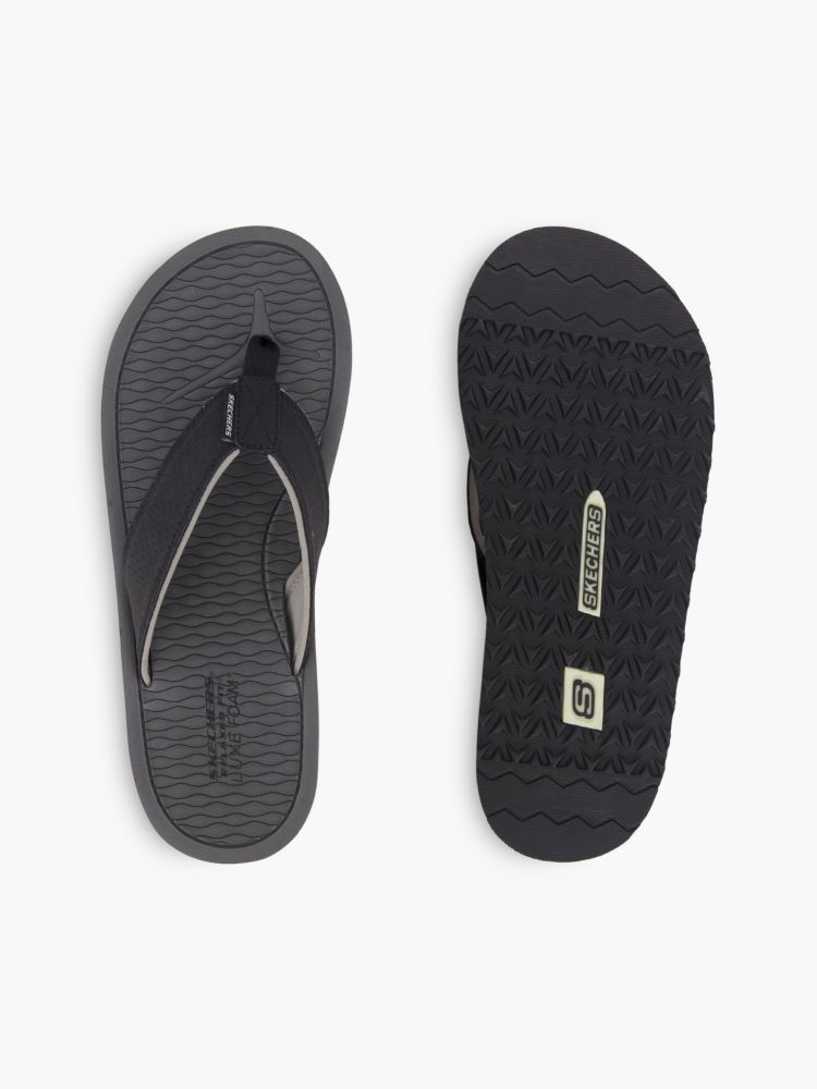 Skechers Pantoletten-Zehentrenner – Schwarz