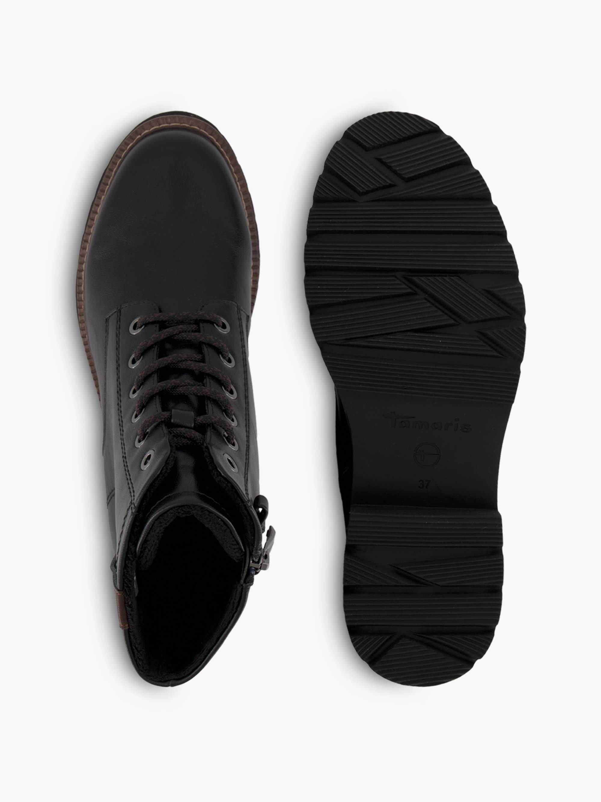 Tamaris Schnürboots – Schwarz – Schwarz