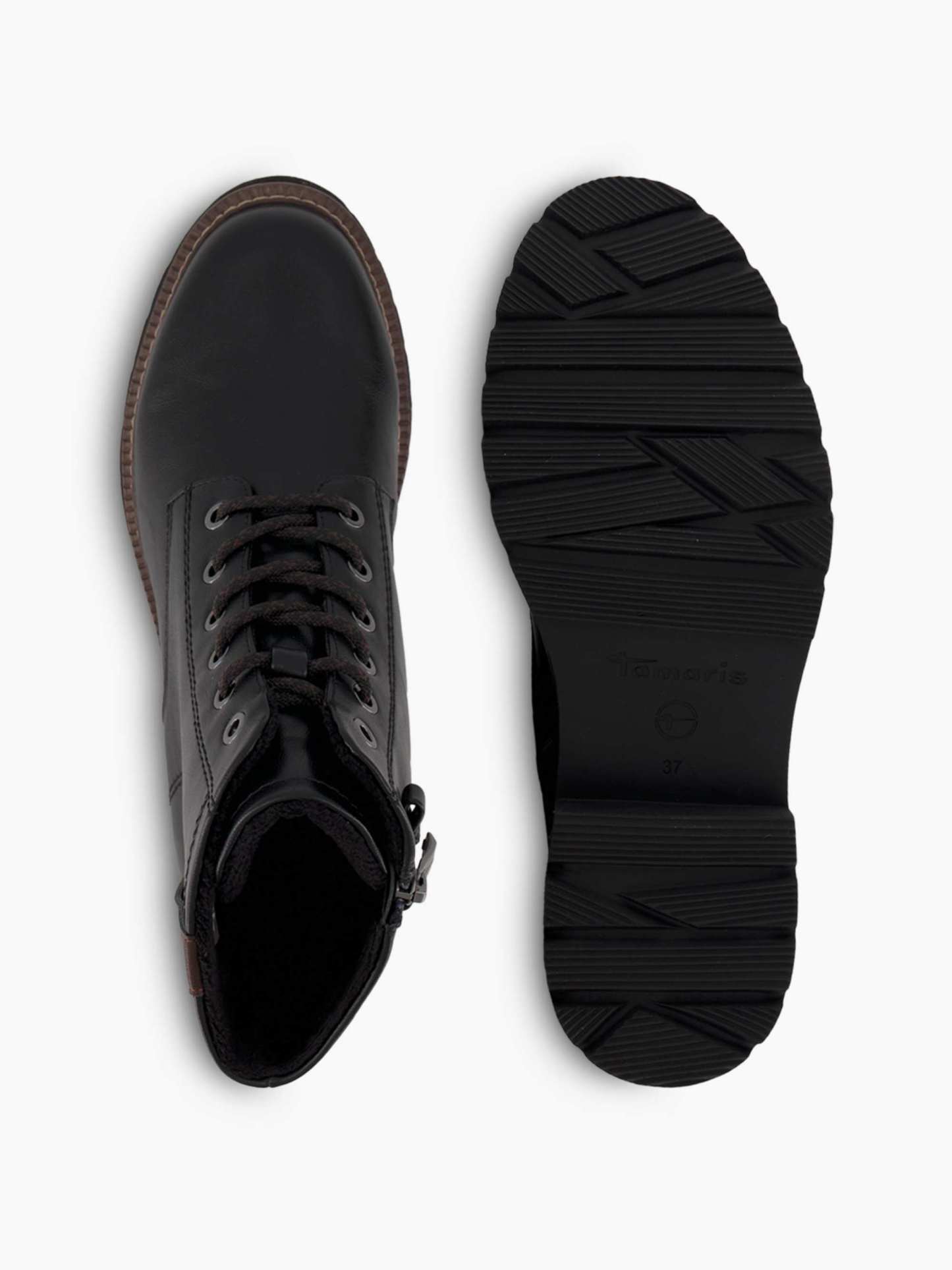 Tamaris Schnürboots – Schwarz – Schwarz
