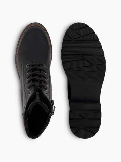 Tamaris Schnürboots – Schwarz – Schwarz