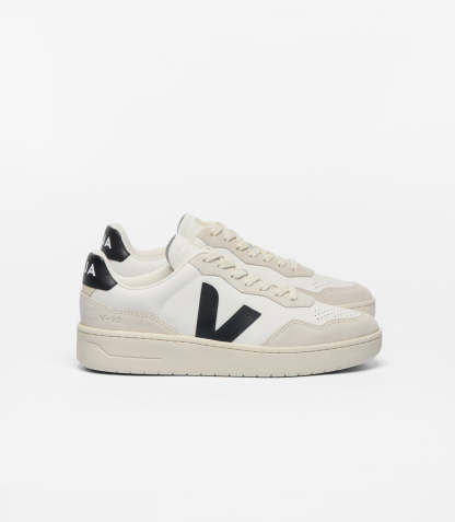 V-90 LEATHER WHITE BLACK
