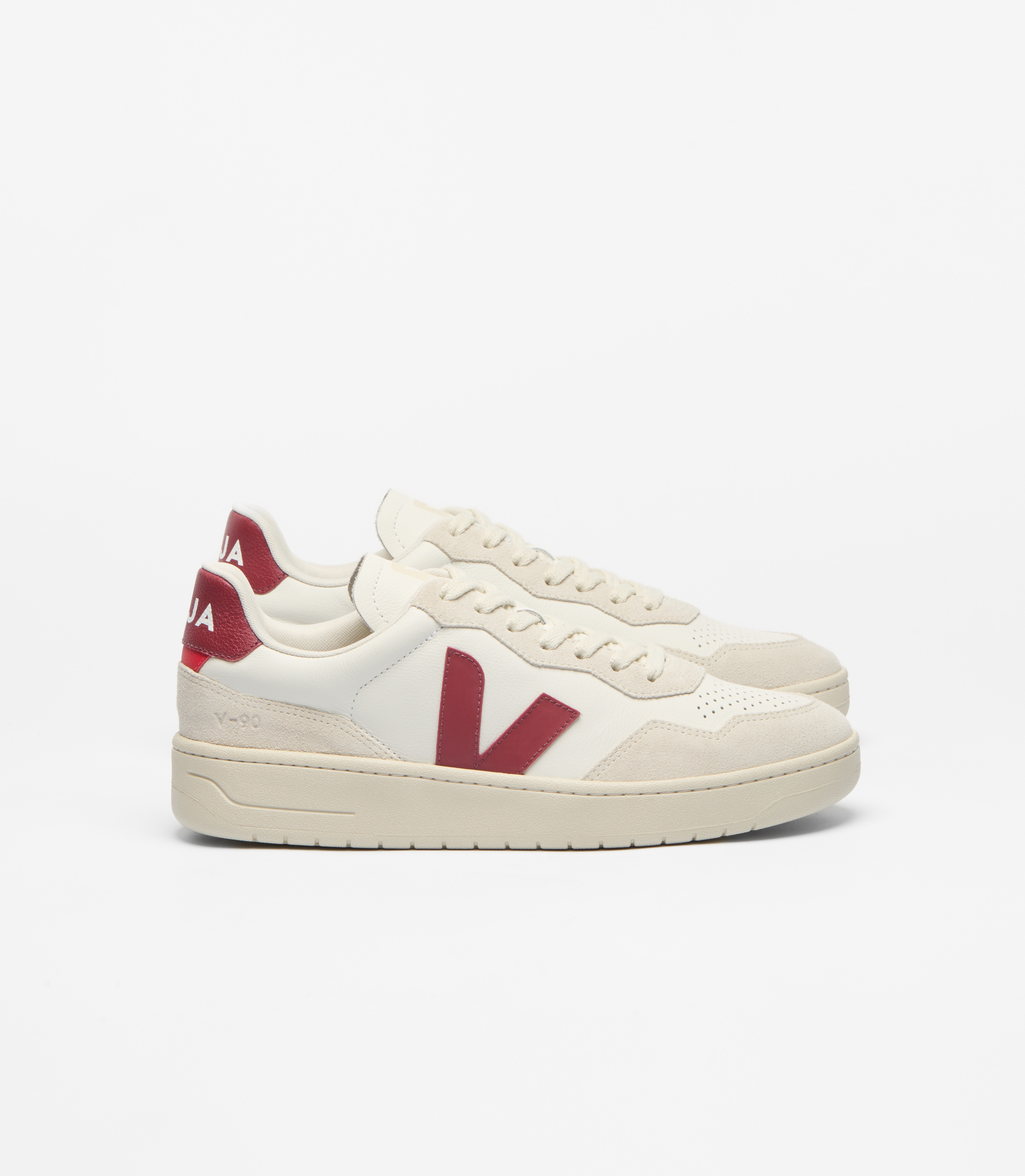 V-90 LEATHER WHITE MARSALA NATURAL