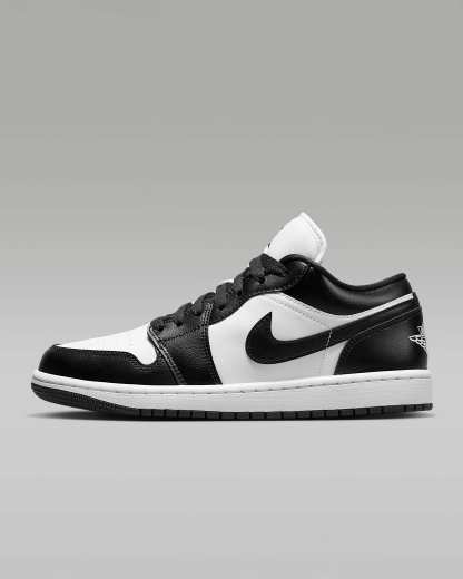 Air Jordan 1 Low Damenschuh – Weiß/Weiß/Schwarz