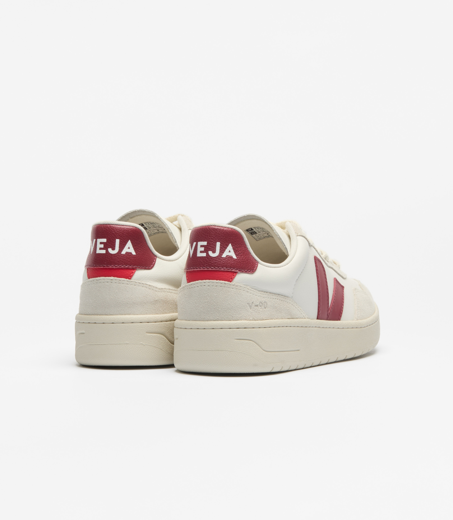 V-90 LEATHER WHITE MARSALA NATURAL