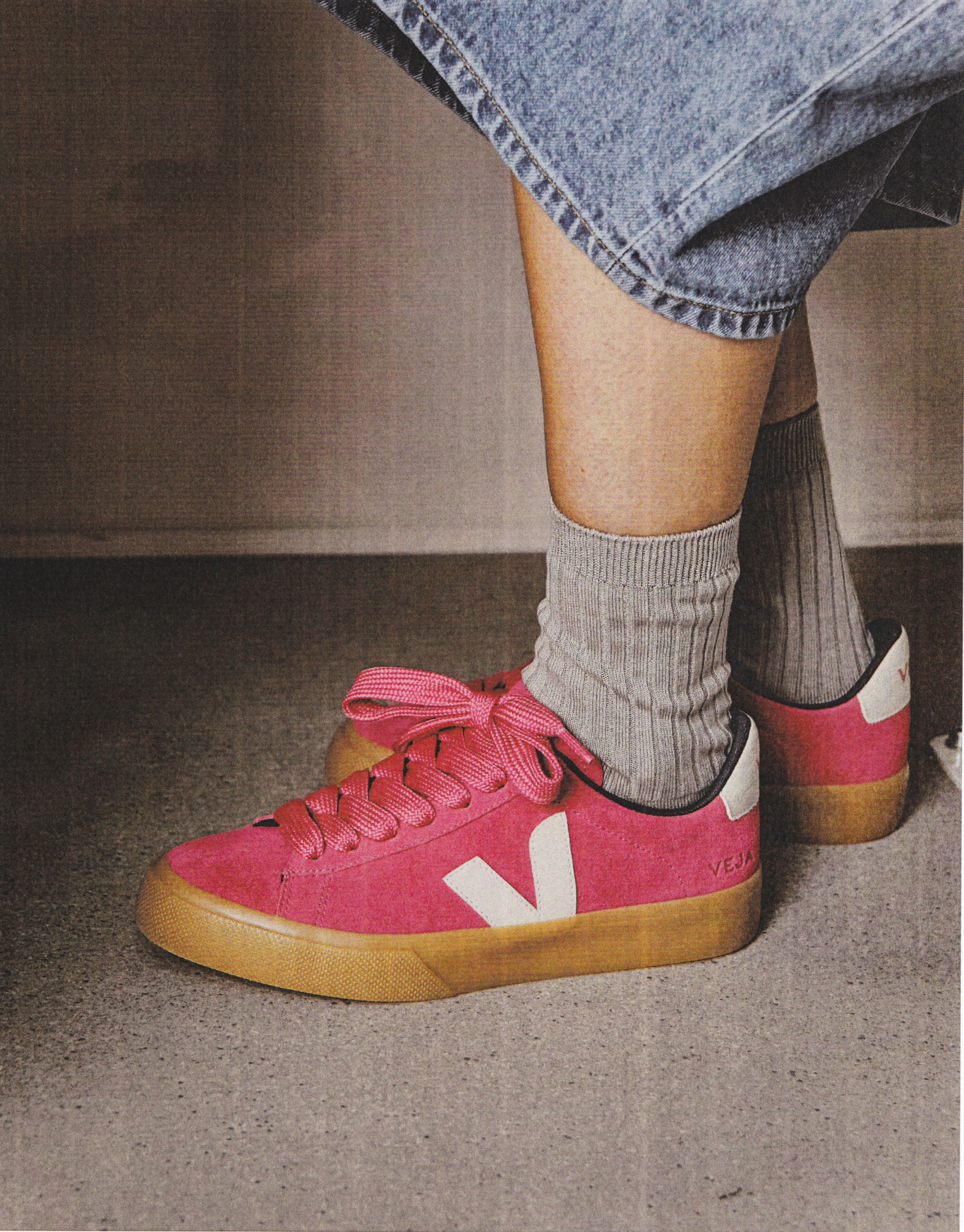 CAMPO BOLD SUEDE PINK PIERRE NATURAL