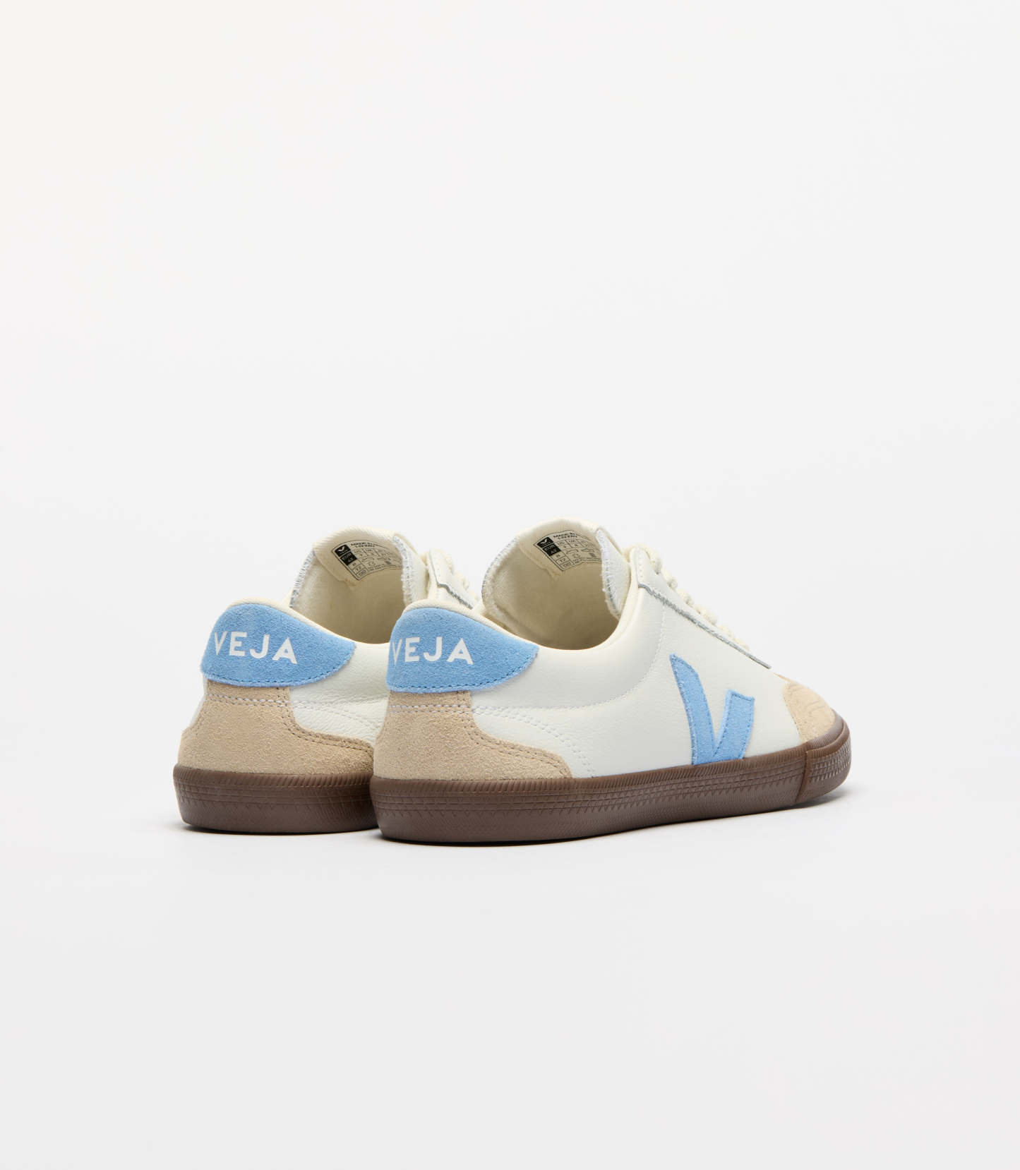 VOLLEY LEATHER WHITE AQUA BARK