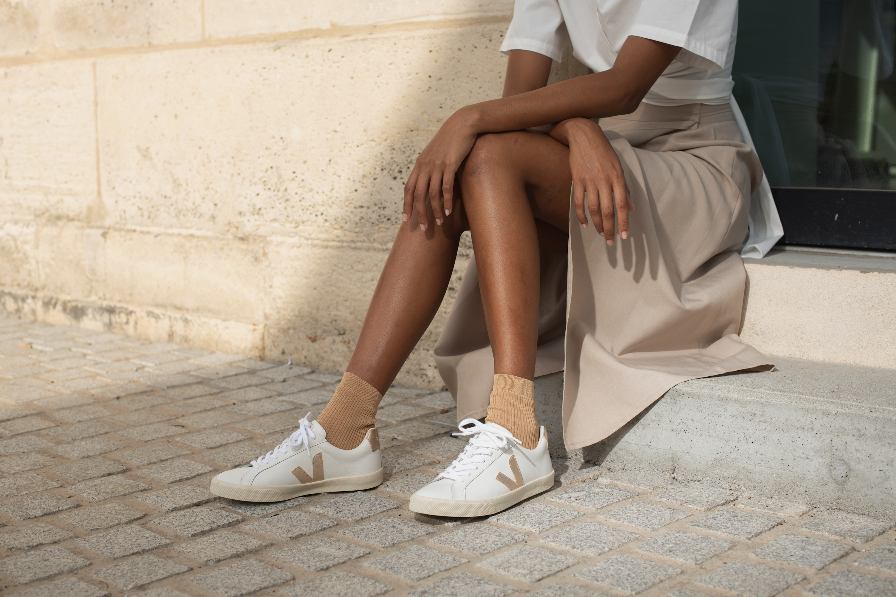 ESPLAR LEATHER WHITE PLATINE