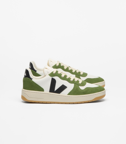 V-10 LEATHER WHITE BLACK MILITAR