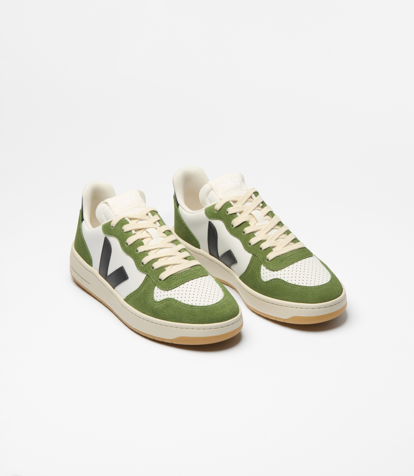 V-10 LEATHER WHITE BLACK MILITAR