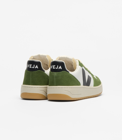 V-10 LEATHER WHITE BLACK MILITAR