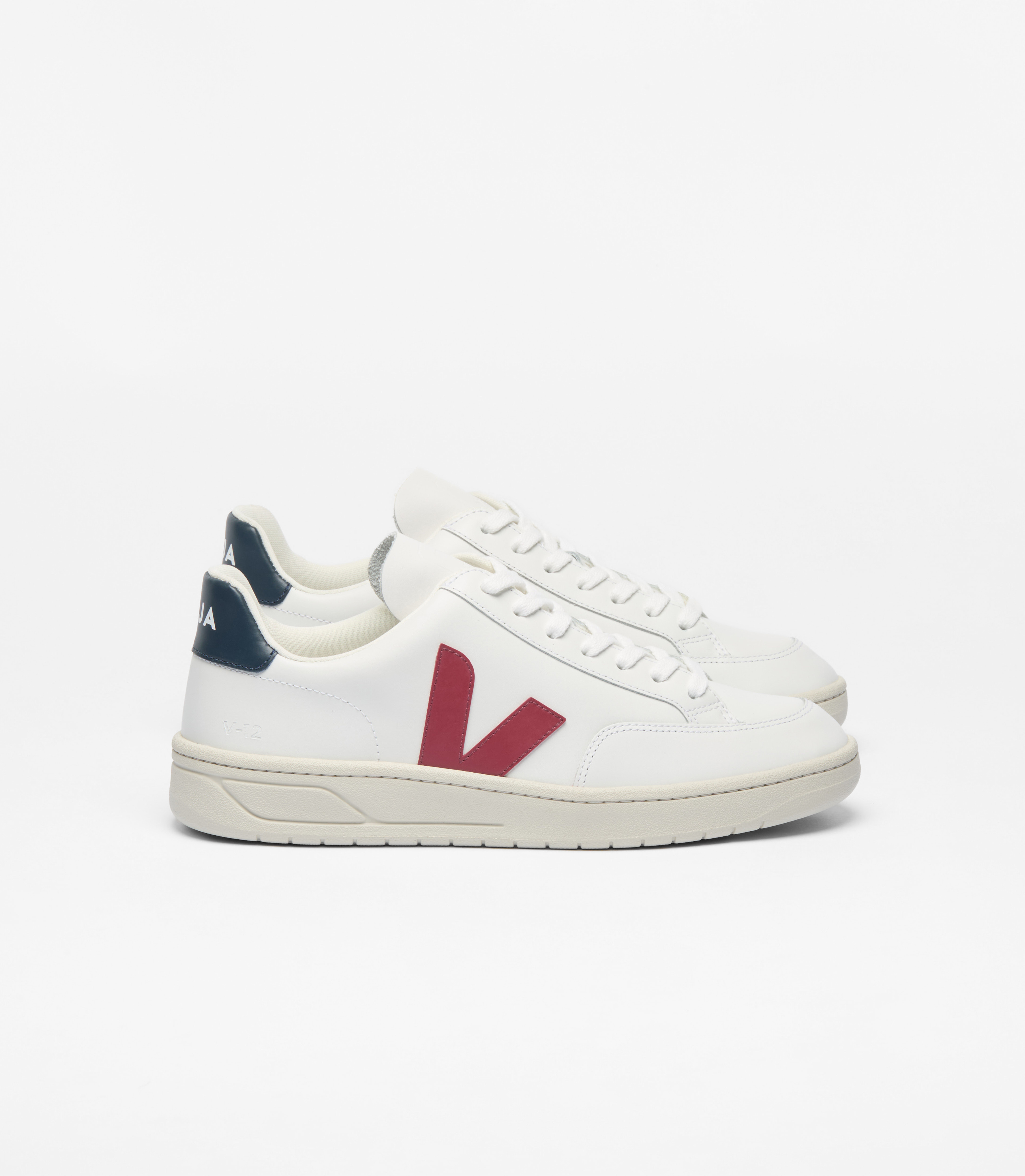 V-12 LEATHER WHITE MARSALA NAUTICO
