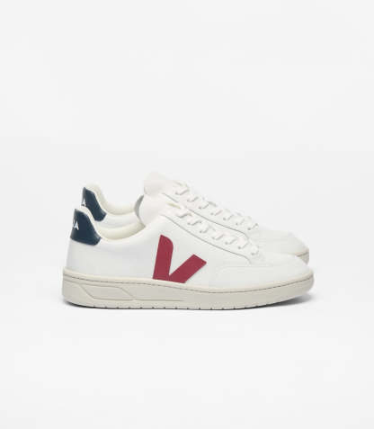V-12 LEATHER WHITE MARSALA NAUTICO