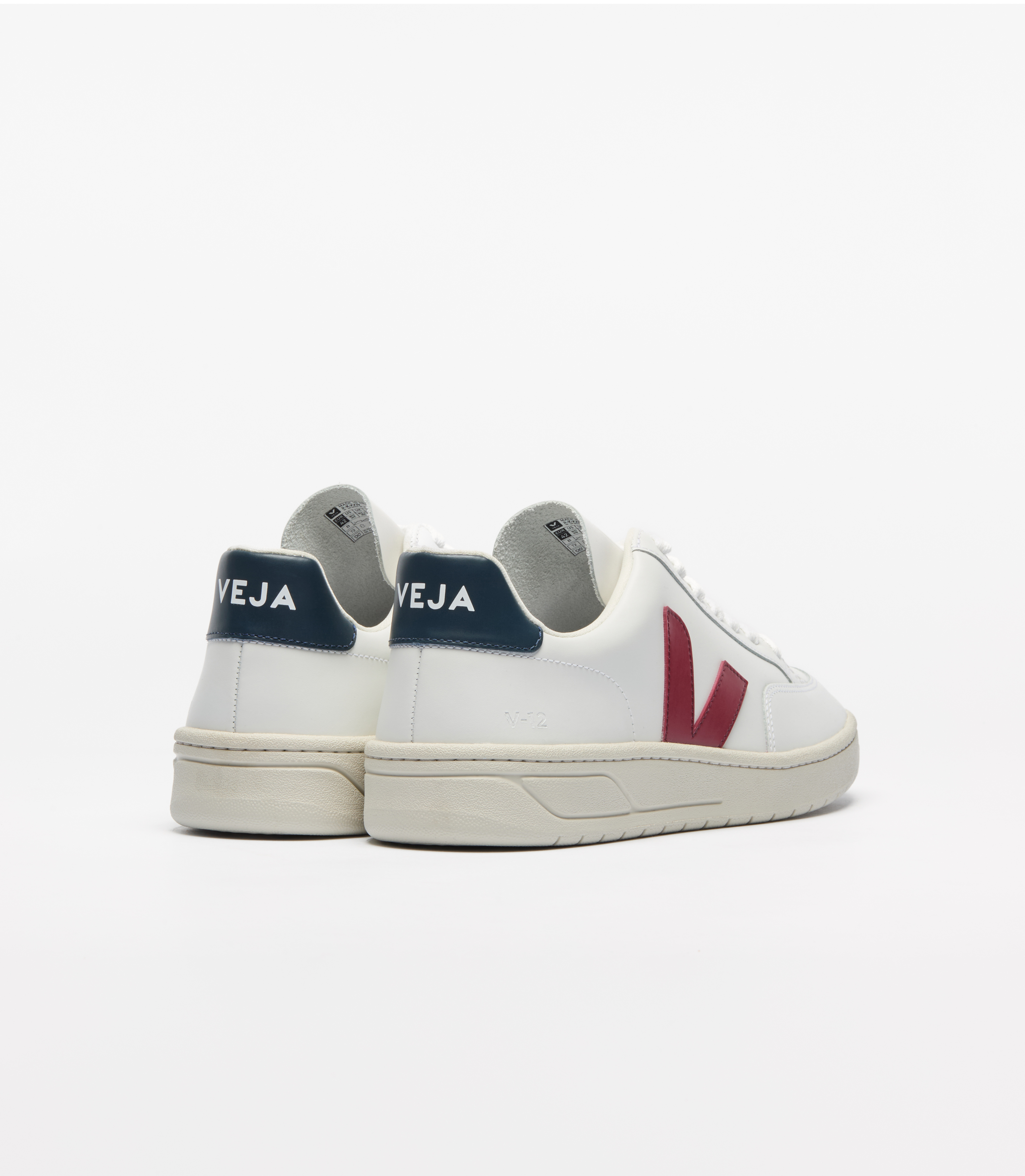 V-12 LEATHER WHITE MARSALA NAUTICO