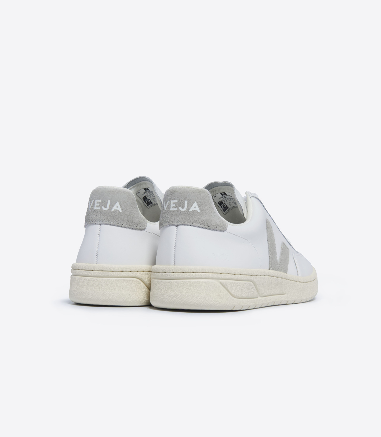 V-12 LEATHER WHITE LIGHT GREY