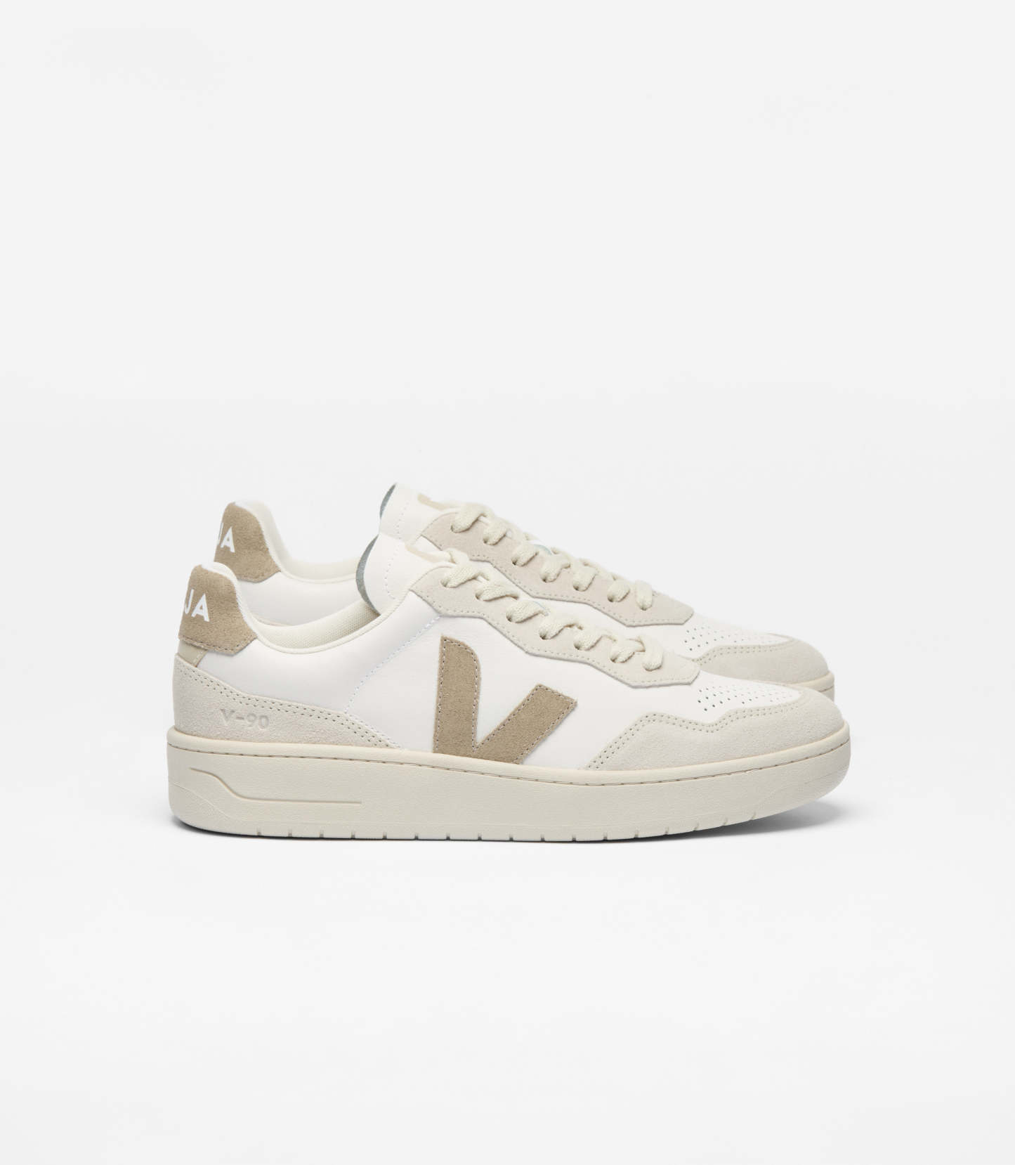 V-90 LEATHER WHITE TAUPE
