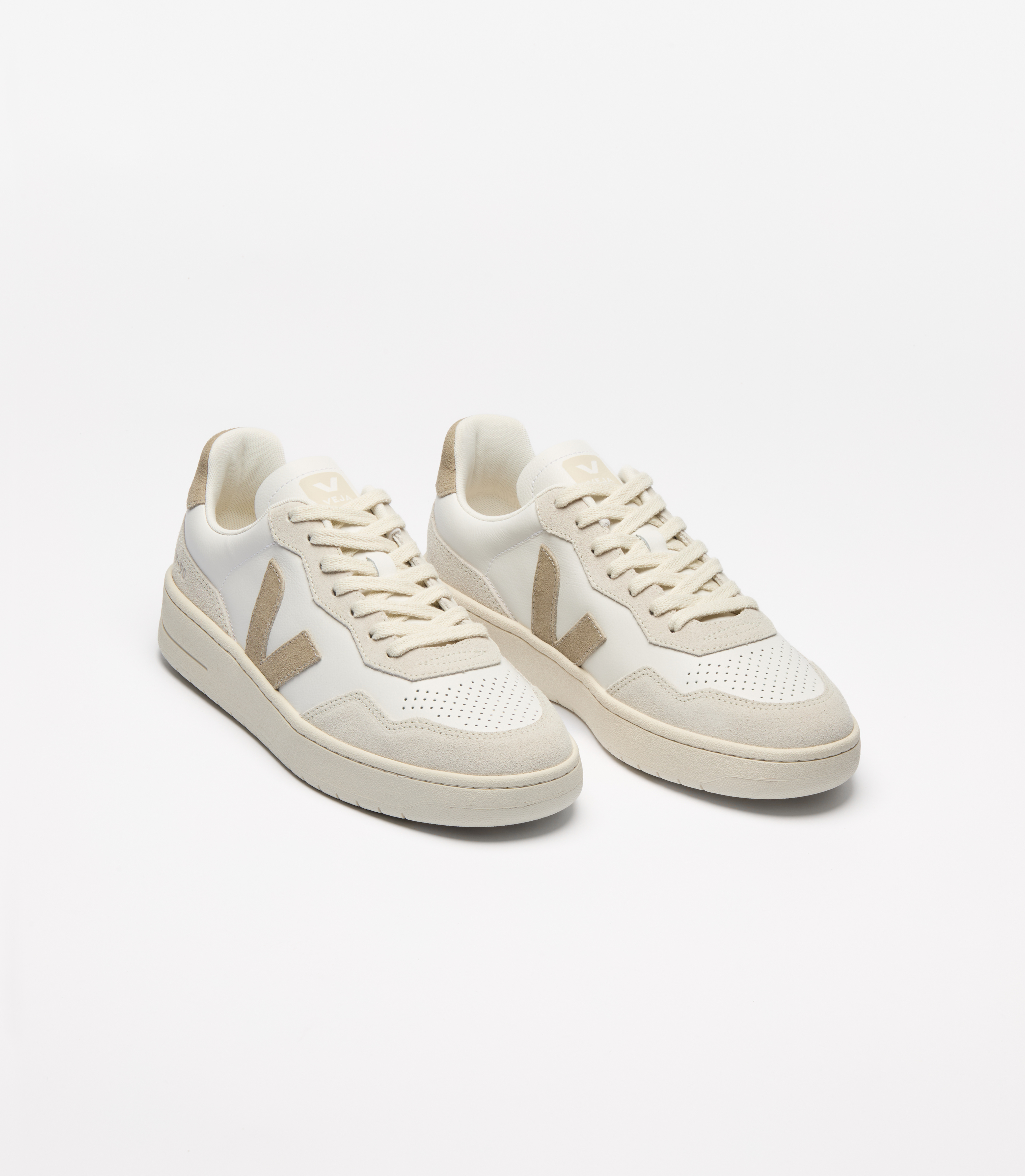 V-90 LEATHER WHITE TAUPE