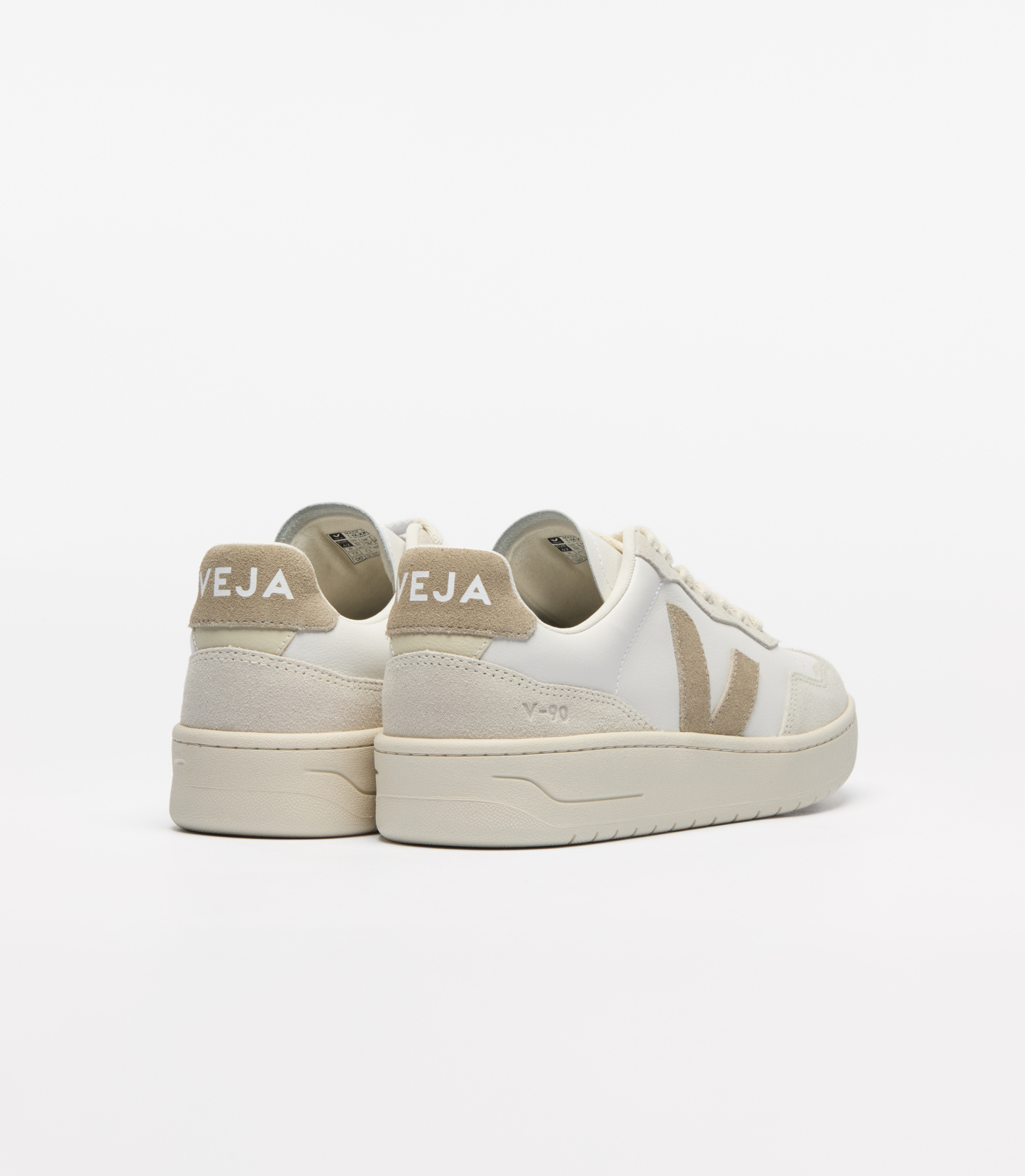 V-90 LEATHER WHITE TAUPE