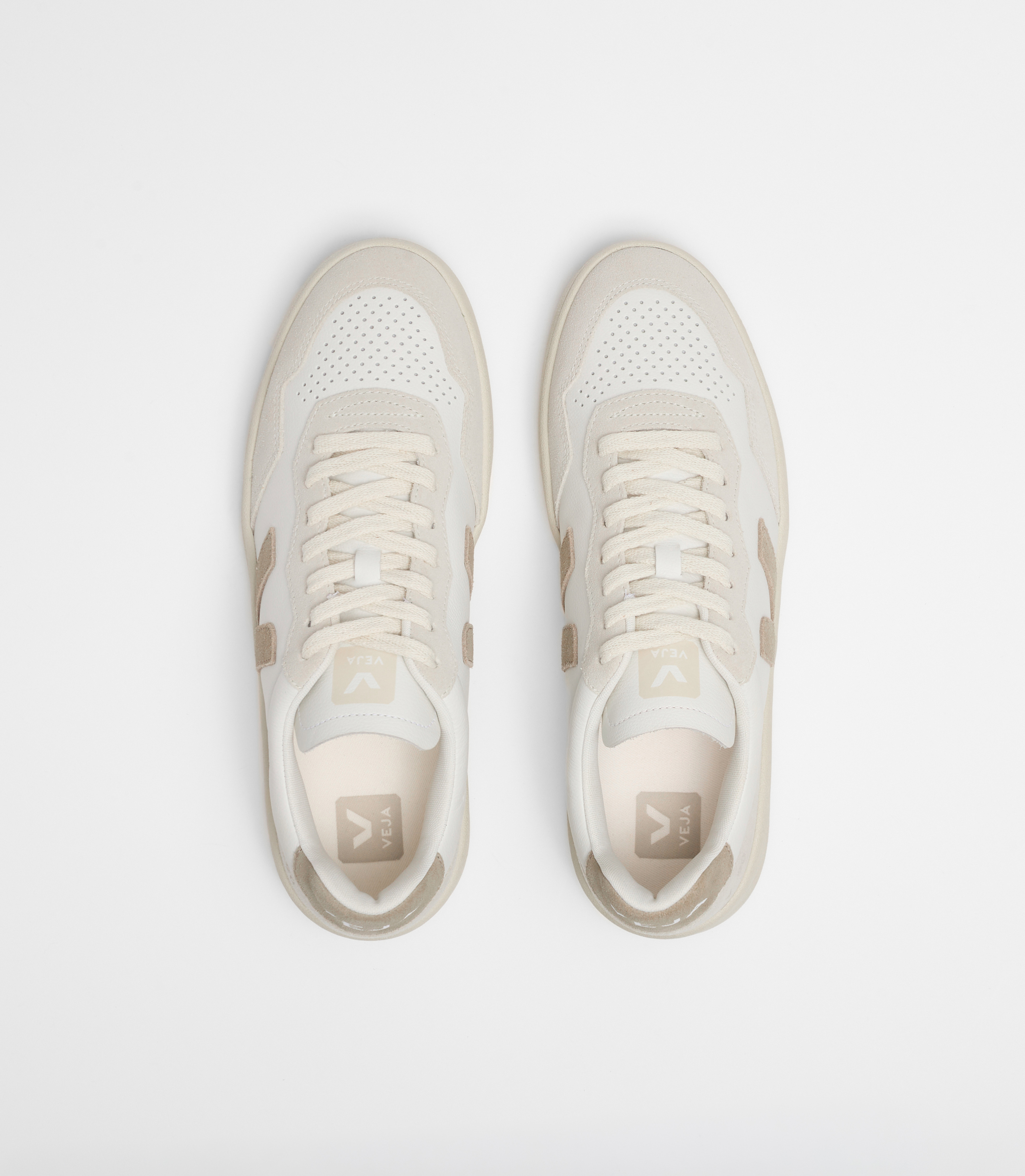 V-90 LEATHER WHITE TAUPE