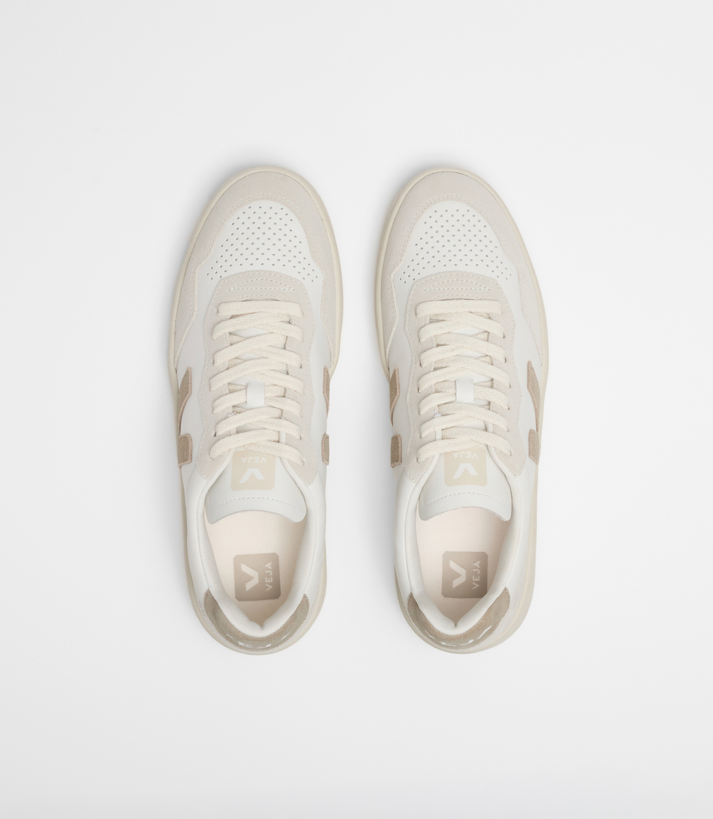V-90 LEATHER WHITE TAUPE