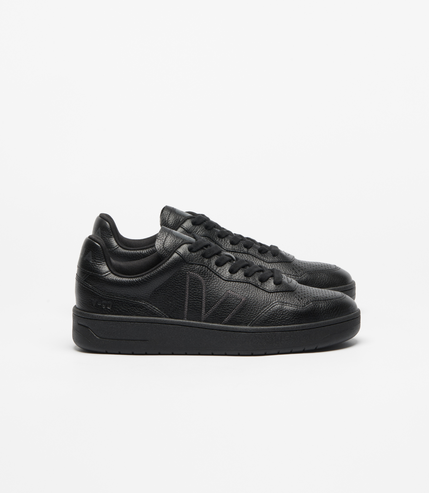 V-90 GRAINED OILED LEATHER FULL BLACK