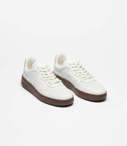 V-90 LEATHER WHITE PIERRE ALMOND