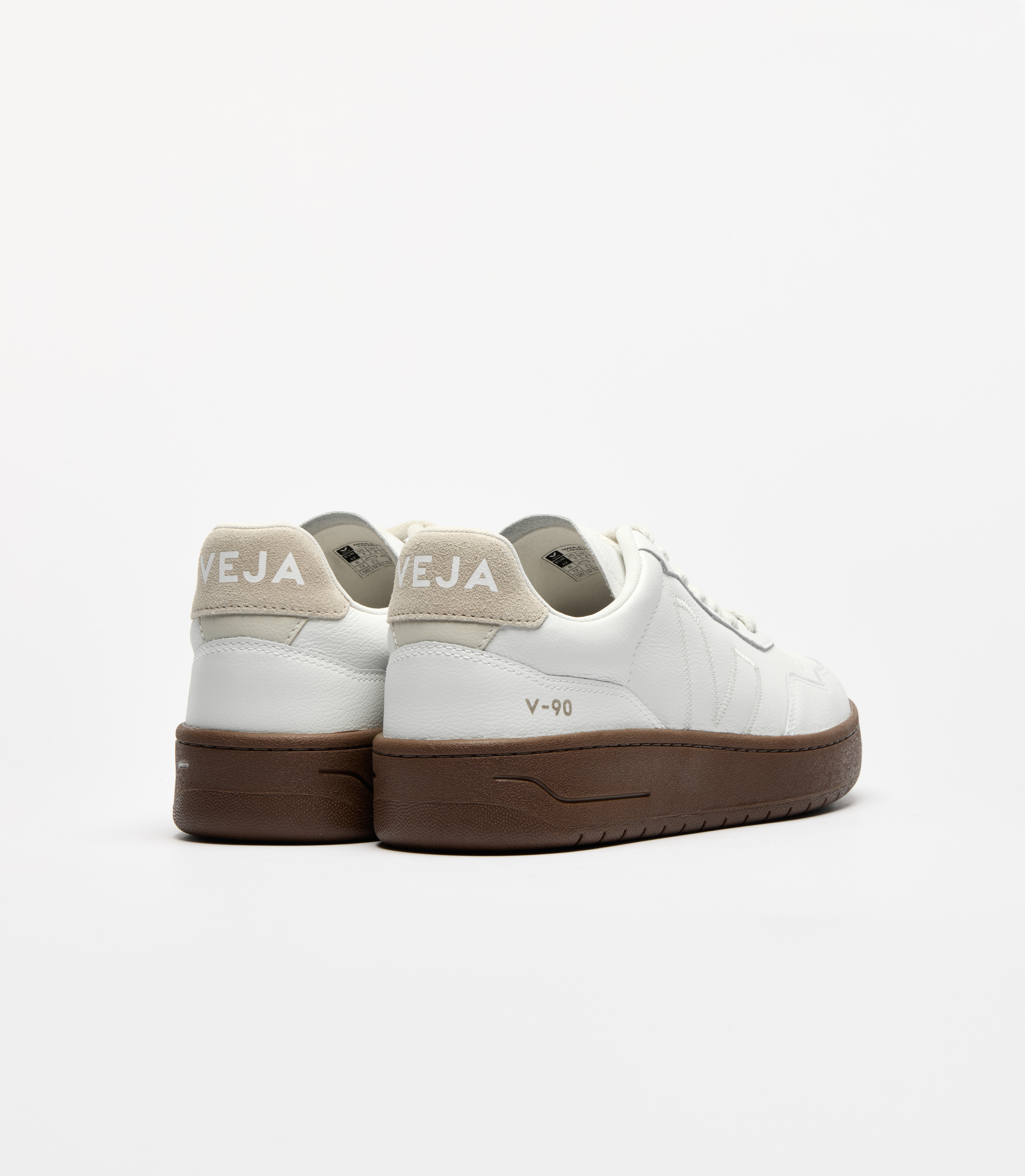 V-90 LEATHER WHITE PIERRE ALMOND