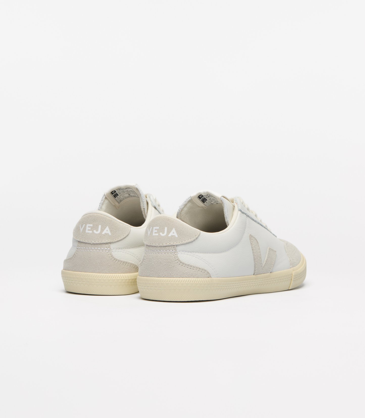 VOLLEY LEATHER WHITE NATURAL