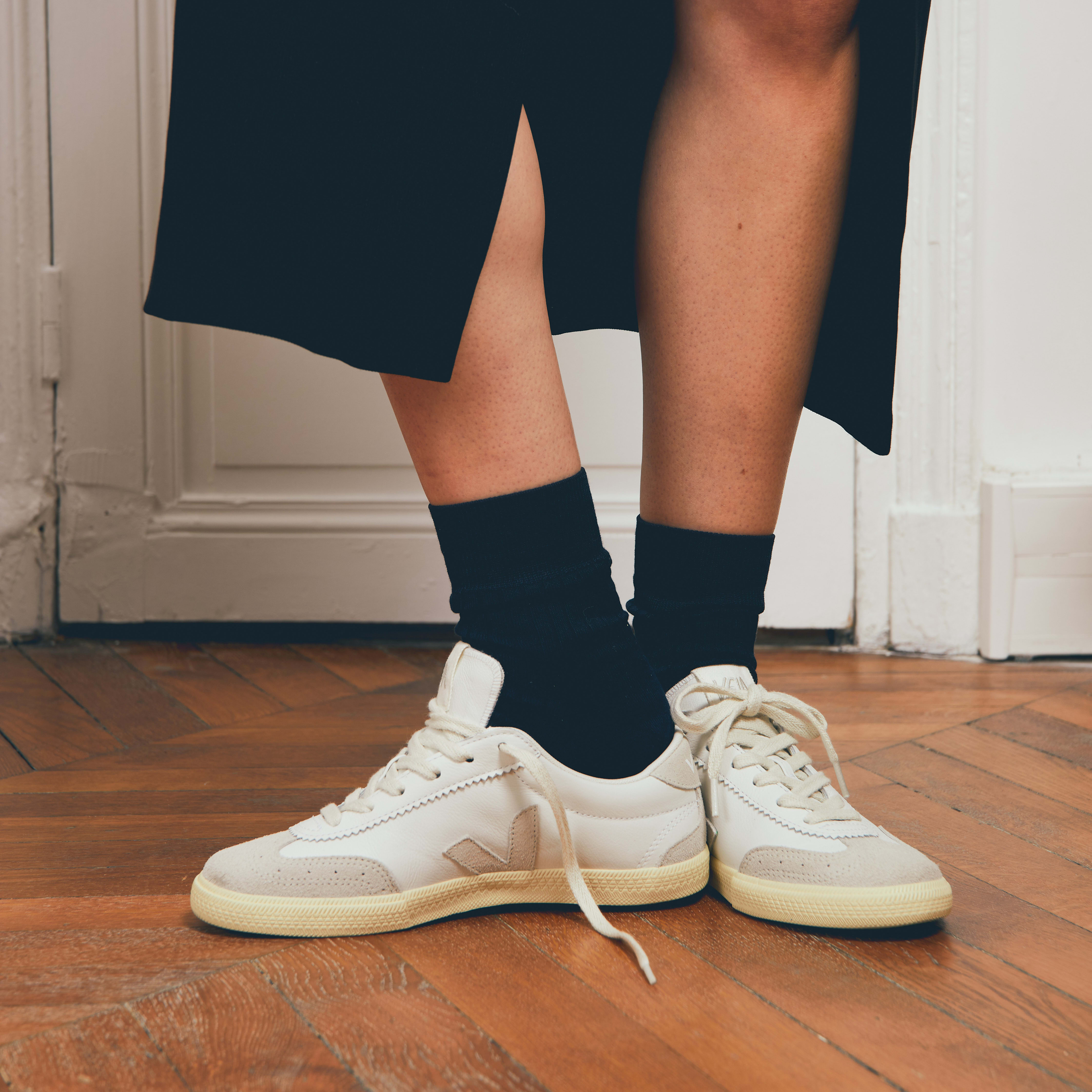 VOLLEY LEATHER WHITE NATURAL