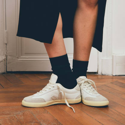 VOLLEY LEATHER WHITE NATURAL