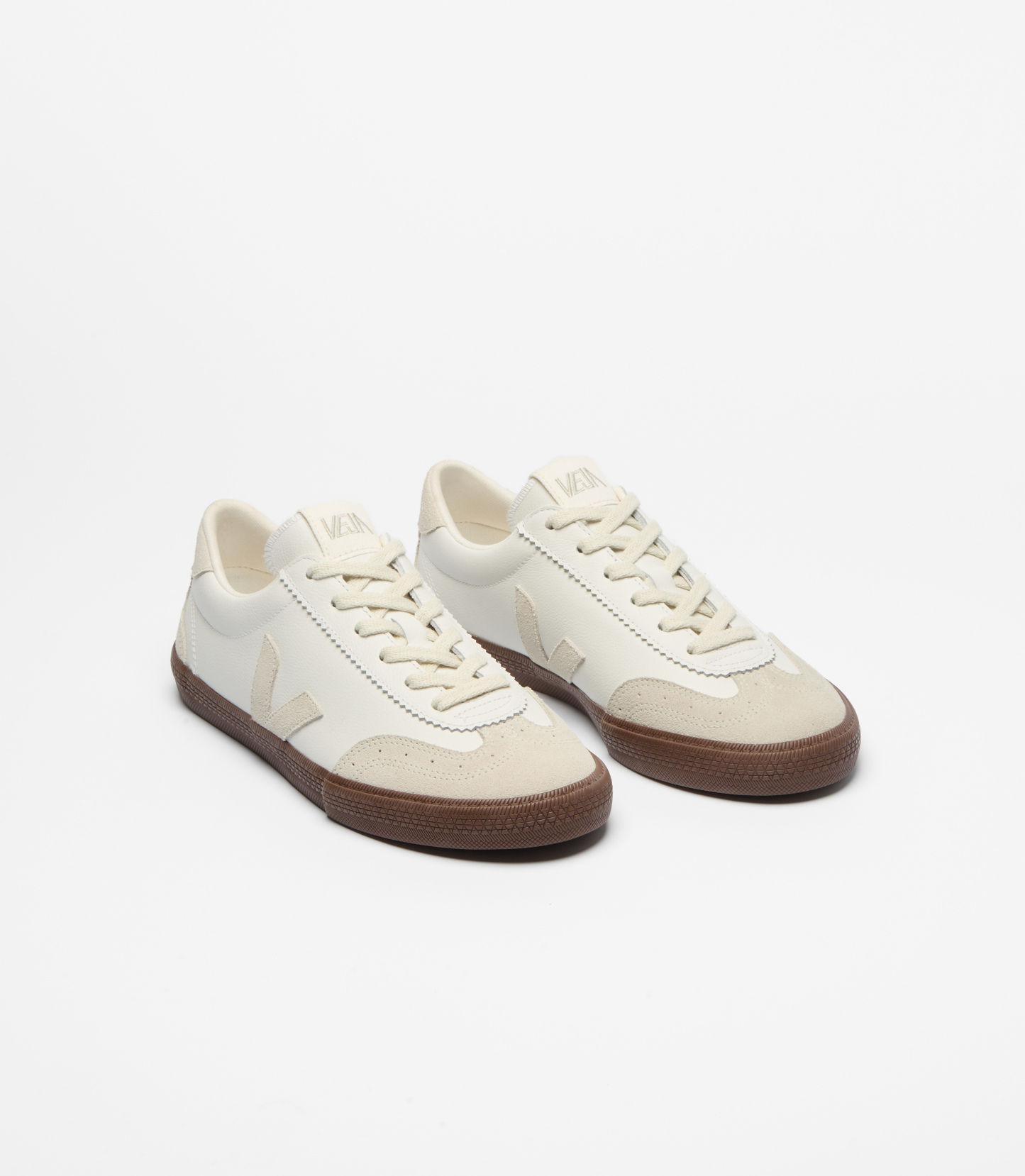 VOLLEY LEATHER WHITE NATURAL BARK