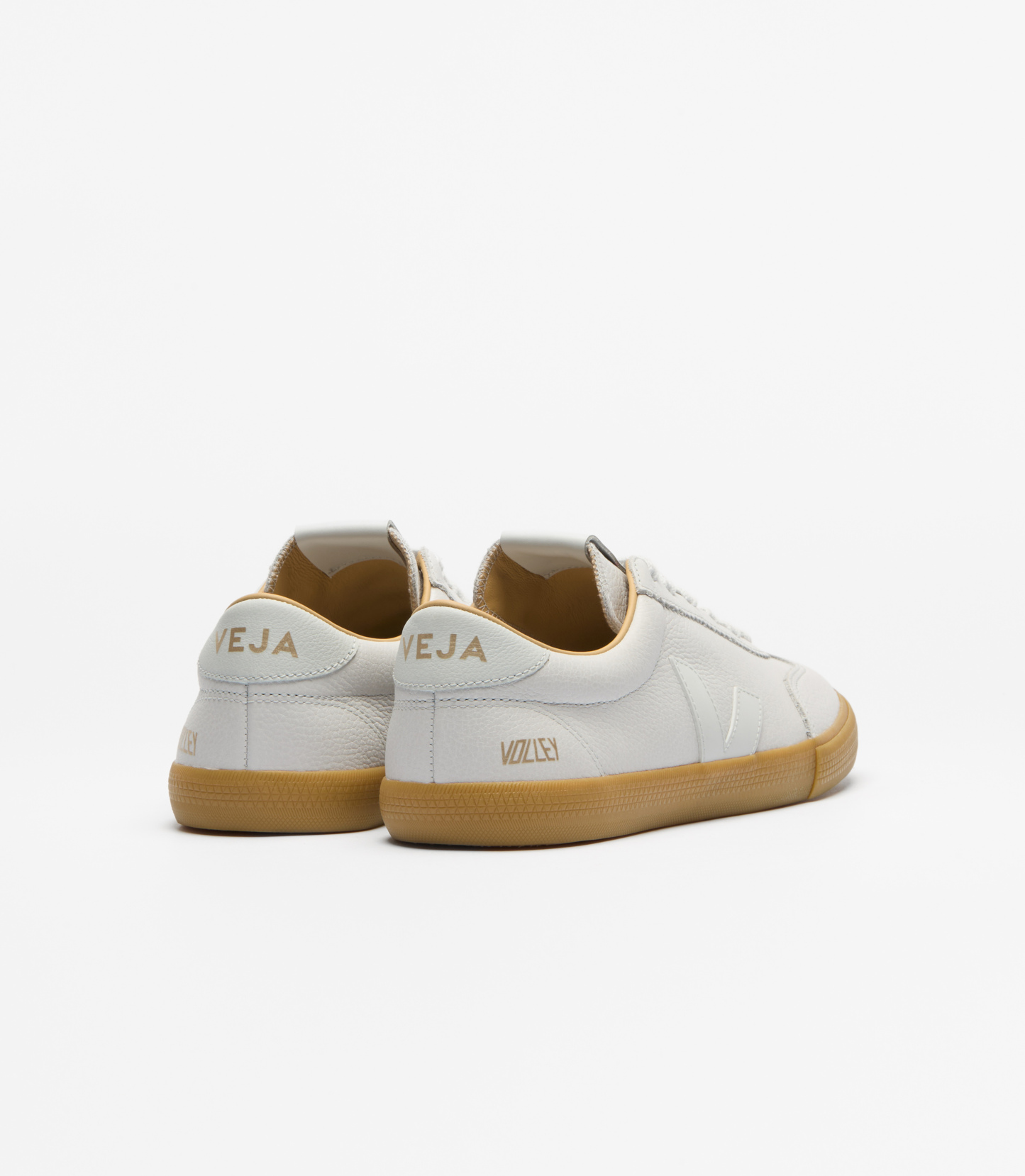 VOLLEY SIGNATURE GRAINED OILED LEATHER PEARL