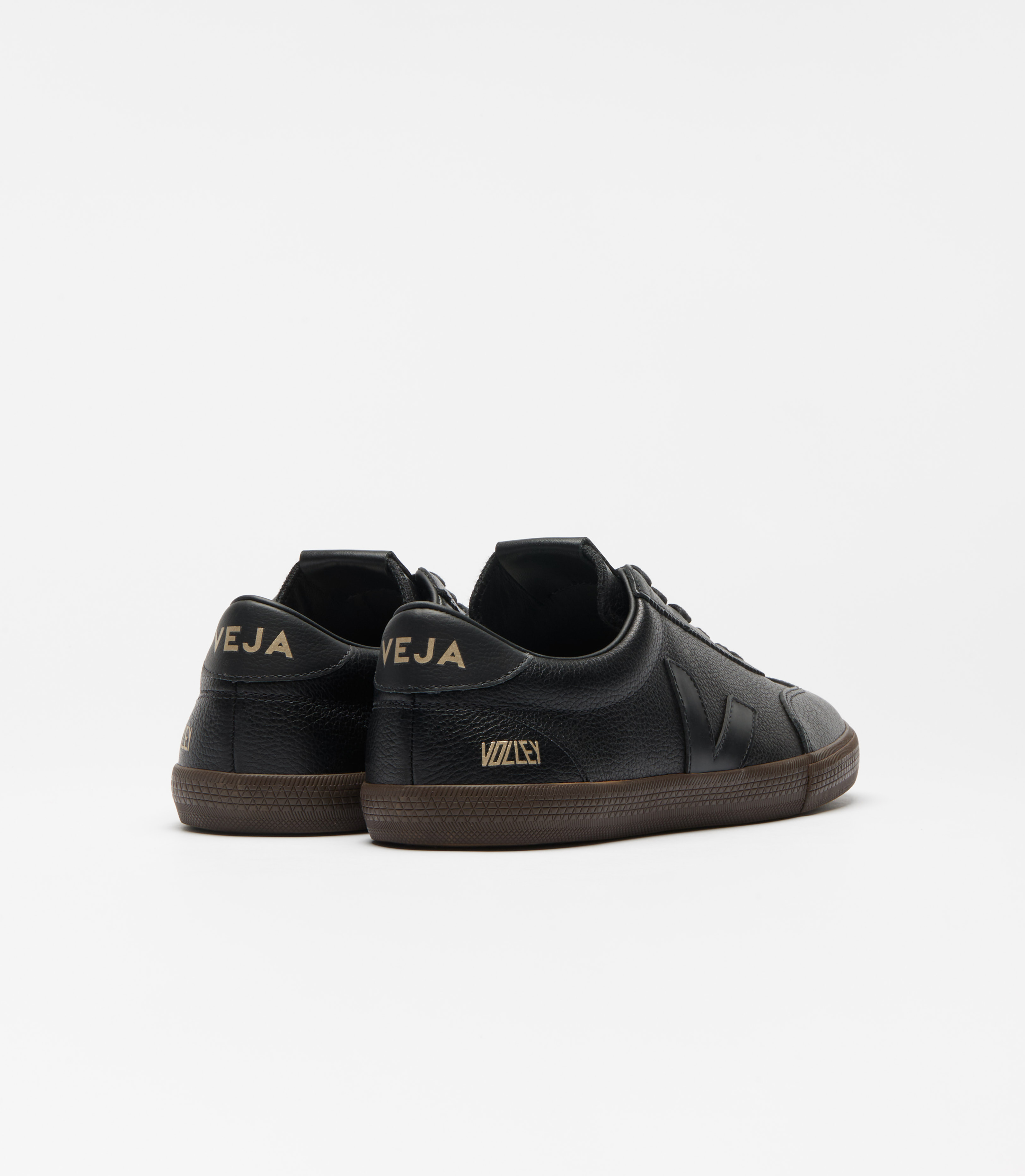 VOLLEY SIGNATURE GRAINED OILED LEATHER BLACK EAGLE