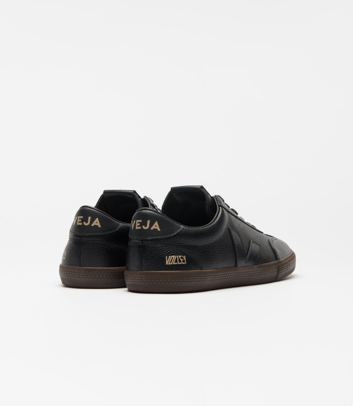 VOLLEY SIGNATURE GRAINED OILED LEATHER BLACK EAGLE