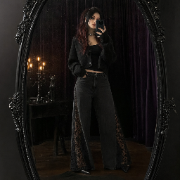 Raven wearing the Midnight Jeans
