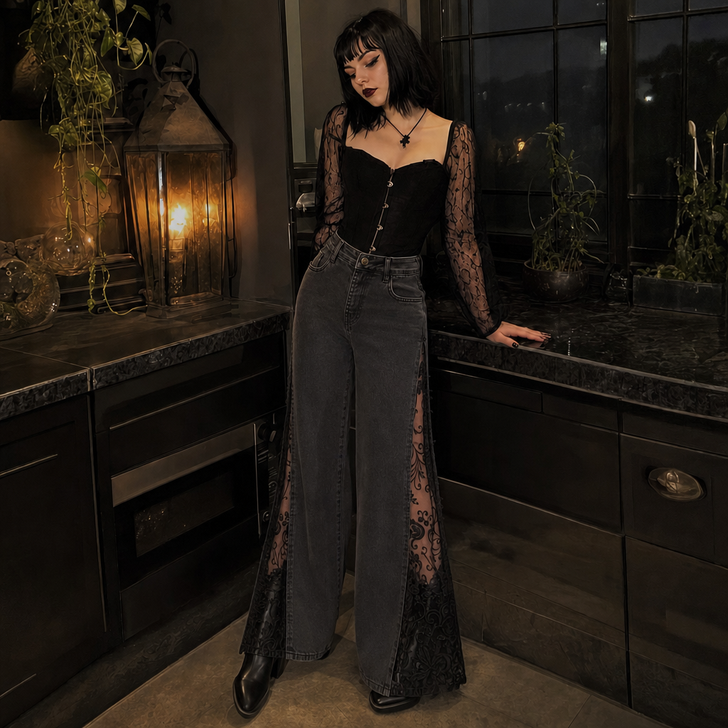 Morgana wearing the Midnight Jeans