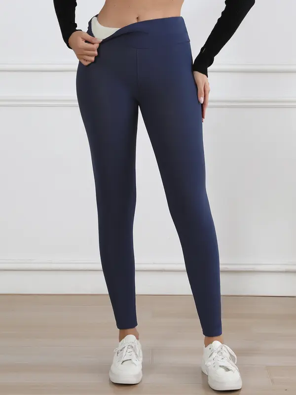 3PCS Winter Warm Fleece Lined Leggings High Waist Women Workout Wear for Yoga Riding Casual Wear in Red Black & Gray