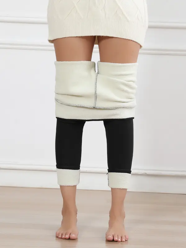 3PCS Winter Warm Fleece Lined Leggings High Waist Women Workout Wear for Yoga Riding Casual Wear in Red Black & Gray